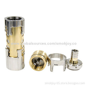 Big vaporizer pen, stainless and brass dreadnaut mod clone for 26650 battery